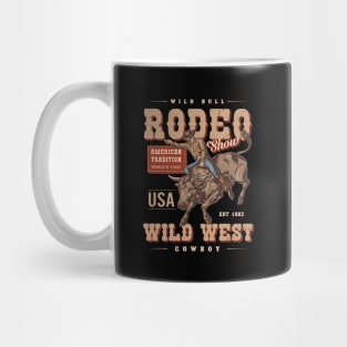 Cowboy | Rodeo | Bull Riding | Vintage | Wild West Mug